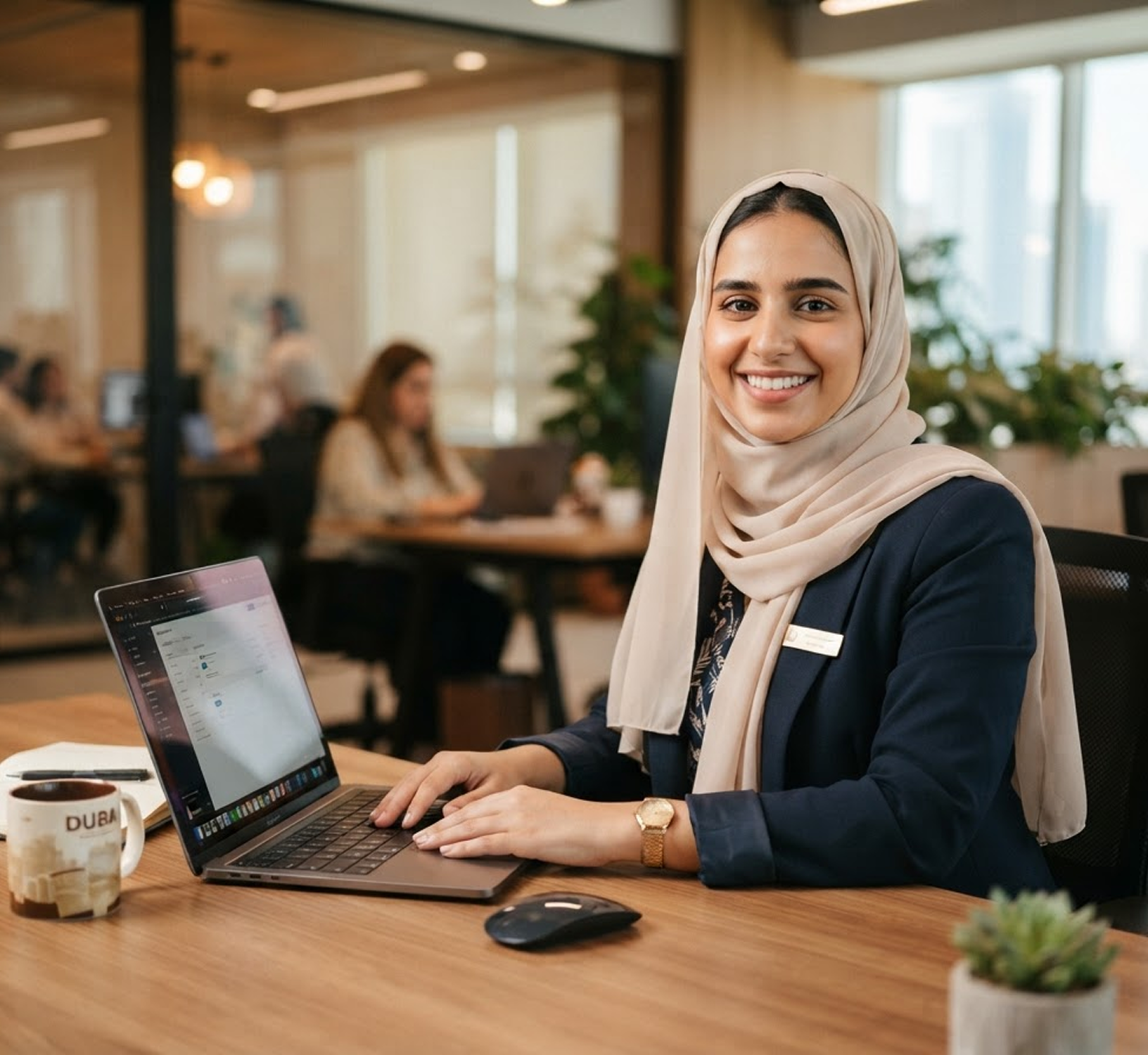 Emirati customer support professional