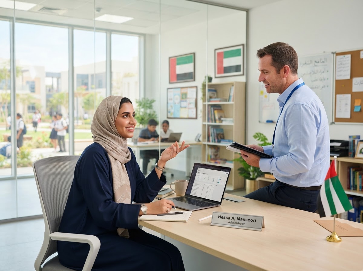 Modern UAE institution dashboard